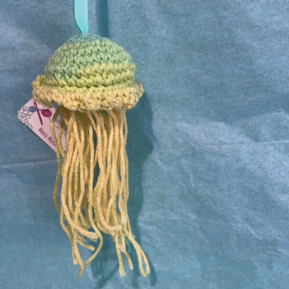 Jellyfish keychain or any type of decoration. Handcrafted with love ❤️